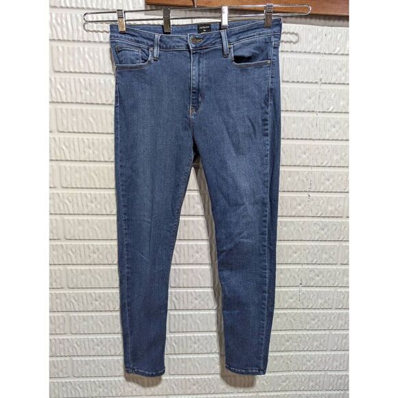 Just Black Women's Blue Mid-Wash High-Rise Denim Skinny Leg Jeans Size 32 - Picture 1 of 7
